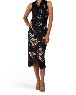 Sleeveless Floral Jersey Dress | TJ Maxx