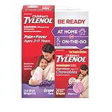 Children's Tylenol Liquid (4 fl. oz) & Chewable (24 ct), Pain Relief, Grape, 2 pc Bundle | Amazon (US)