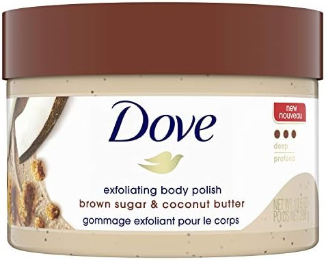 Dove Exfoliating Body Polish Scrub For Silky Smooth Skin Brown Sugar & Coconut Butter Body Scrub ... | Amazon (US)