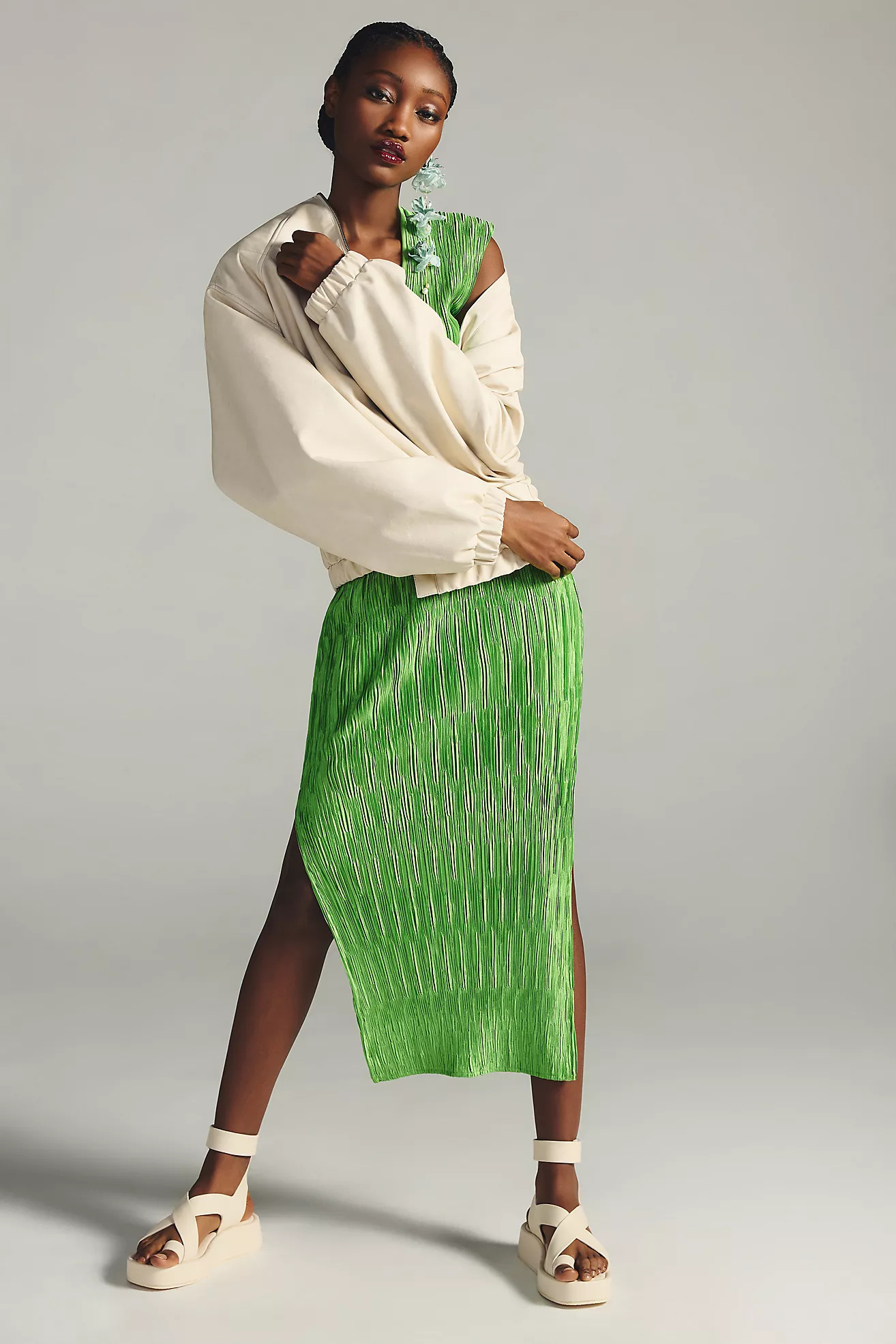 Pilcro Faux Leather Bomber Jacket | Anthropologie (US)