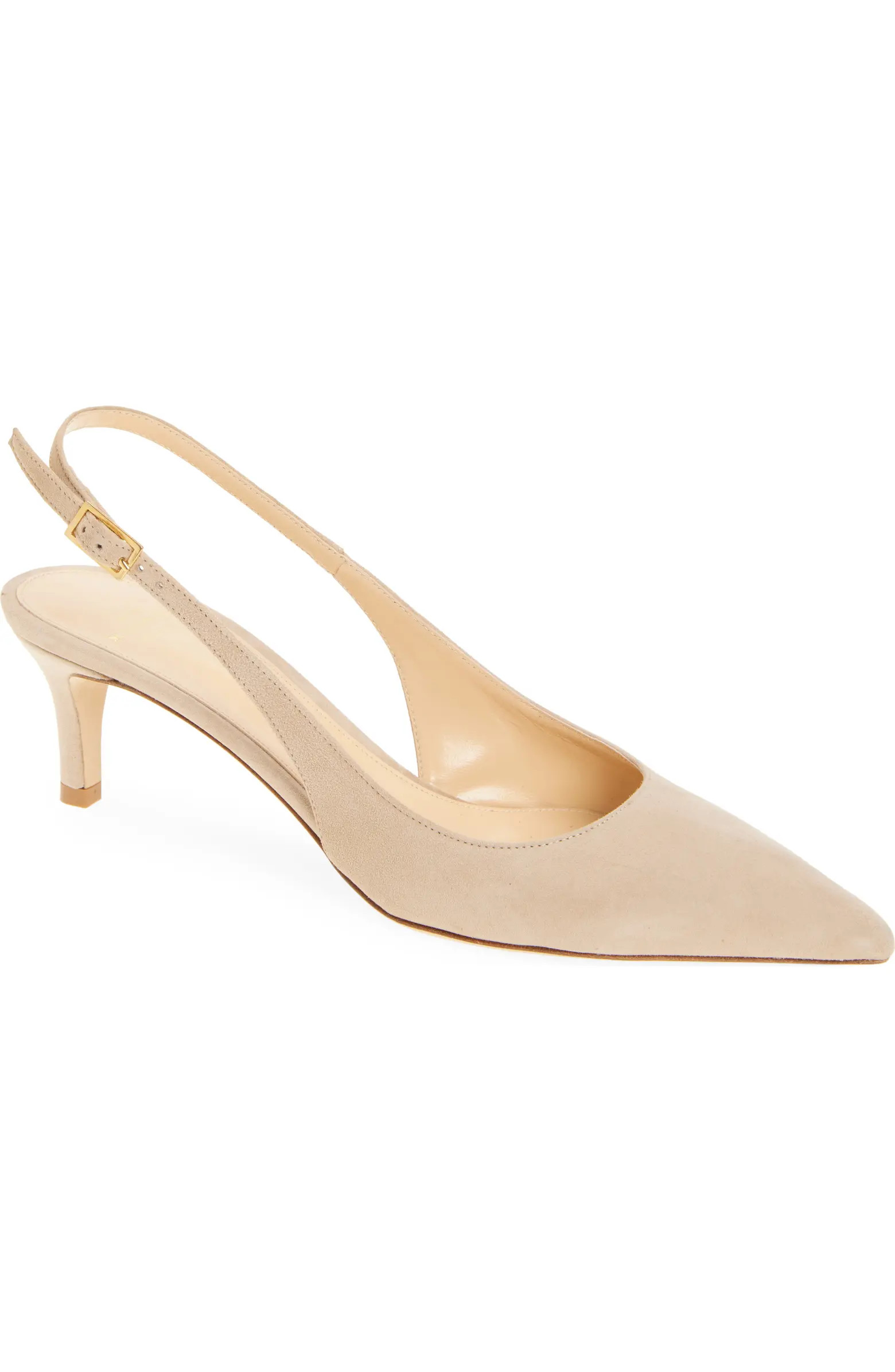 ANN MASHBURN Kitten Heel Slingback Pump (Women) | Nordstrom | Nordstrom