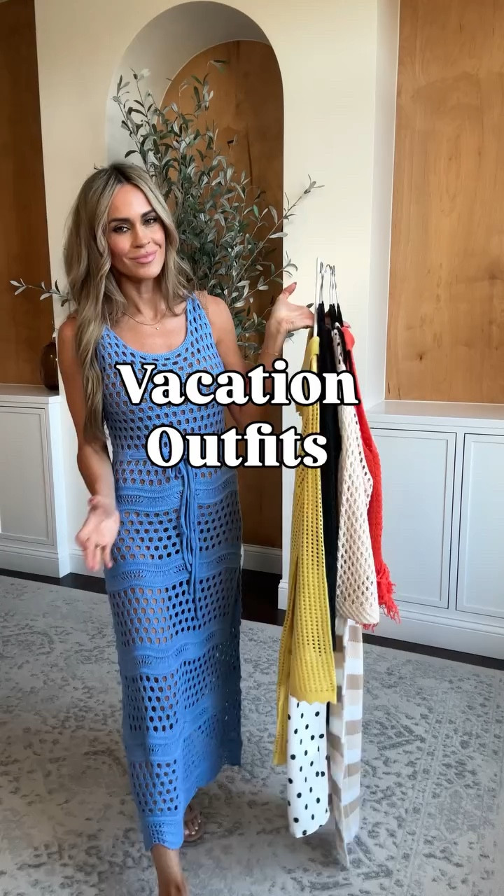 Vacation outfits from Amazon! Love the mix of neutrals and fun pops of color! So many gorgeous beach coverups, fun tops to pair with shorts or linen pants and the cutest on trend polka dot dress 🖤

#vacationoutfitideas #beachoutfits

#LTKgrwm #LTKmomlife #LTKootd