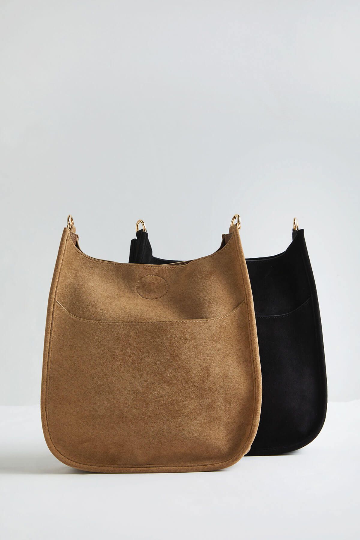 Faux Suede Messenger Bag | Social Threads