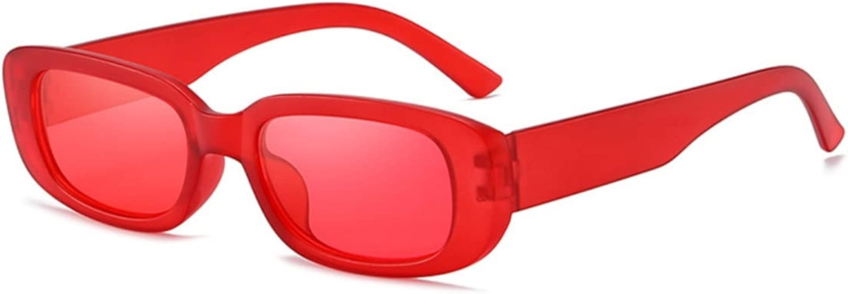 IKANOO Retro Rectangle Sunglasses for Women Men Small Square Frame Trendy Y2K 90’s Black Sungla... | Amazon (US)