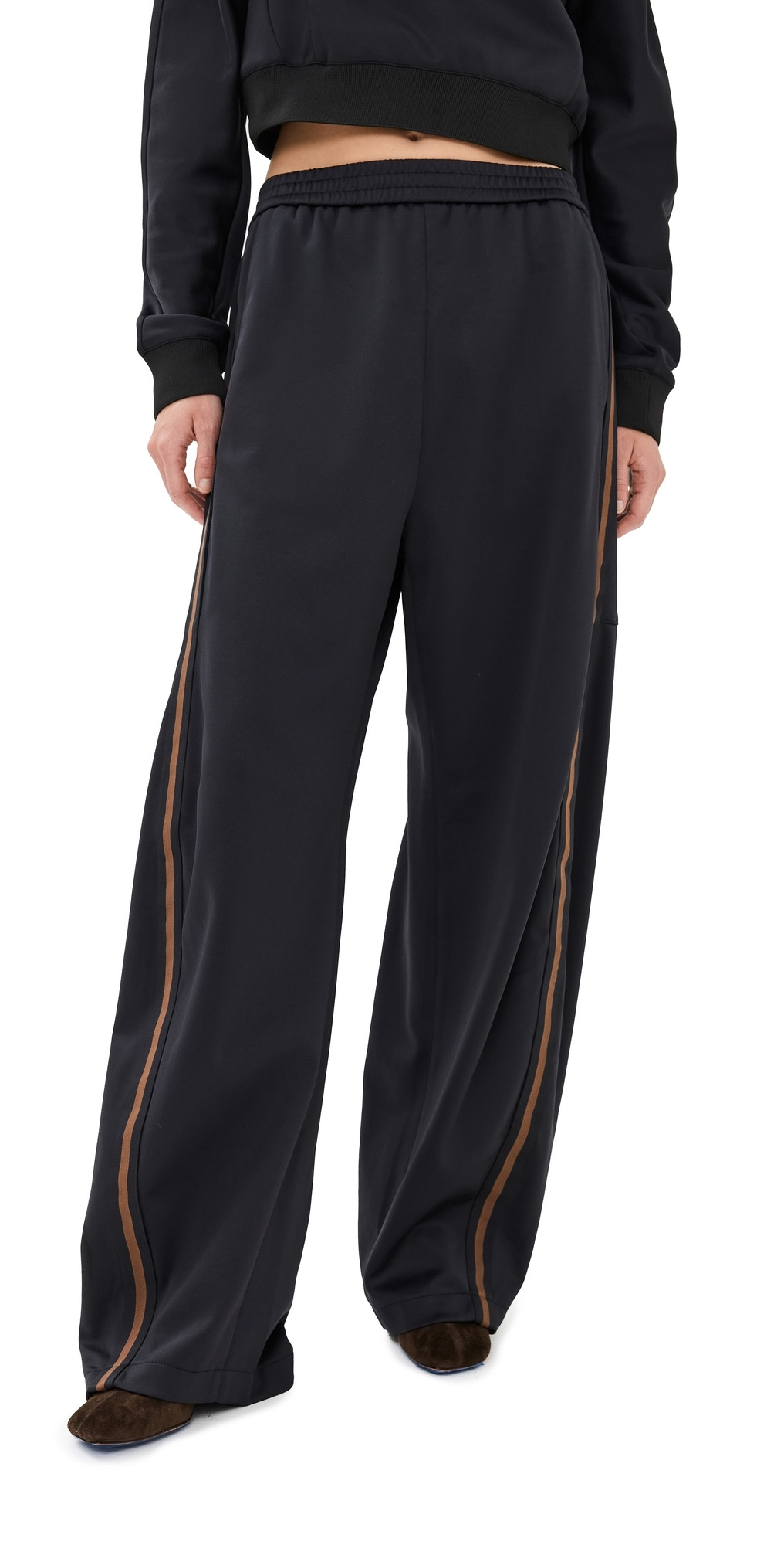 Tibi Active Knit Winslow Pants Black L | Shopbop