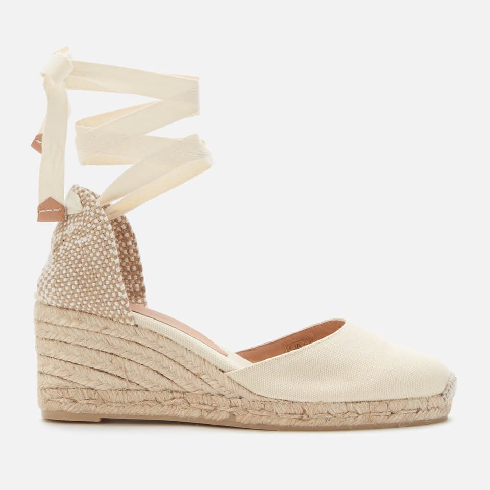 Castañer Women's Carina Wedged Espadrille Sandals - Ivory | Allsole (Global)