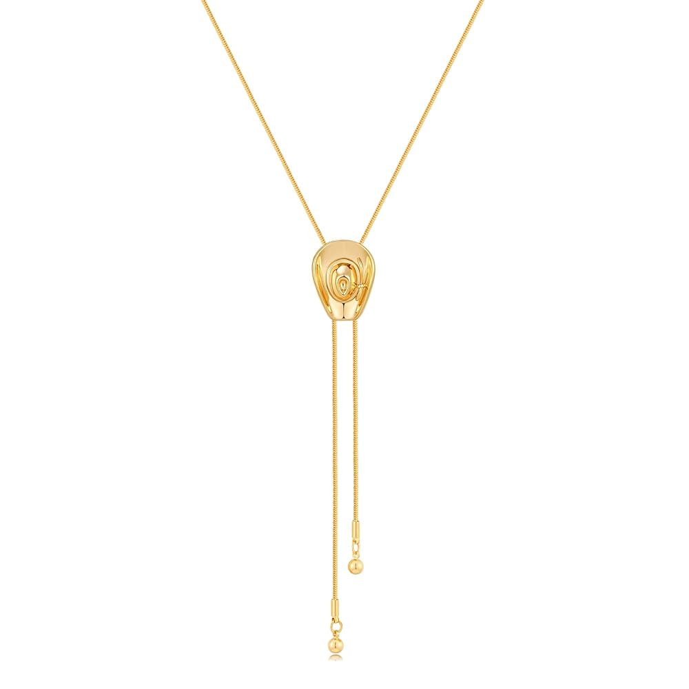 Western Cowgirl Hat Necklace for Women - Cowboy Bolo Tie Accessories Lariat Long Chain Y Necklace... | Amazon (US)