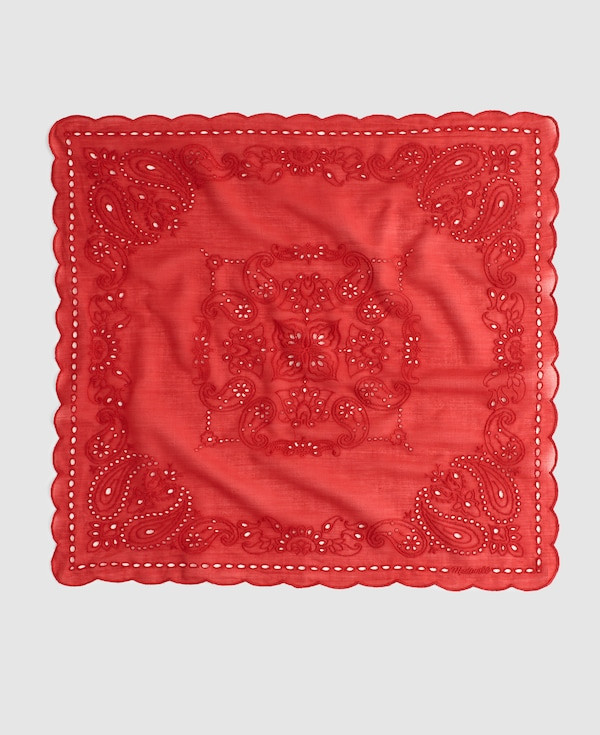 Organic Cotton Eyelet Bandana | Madewell