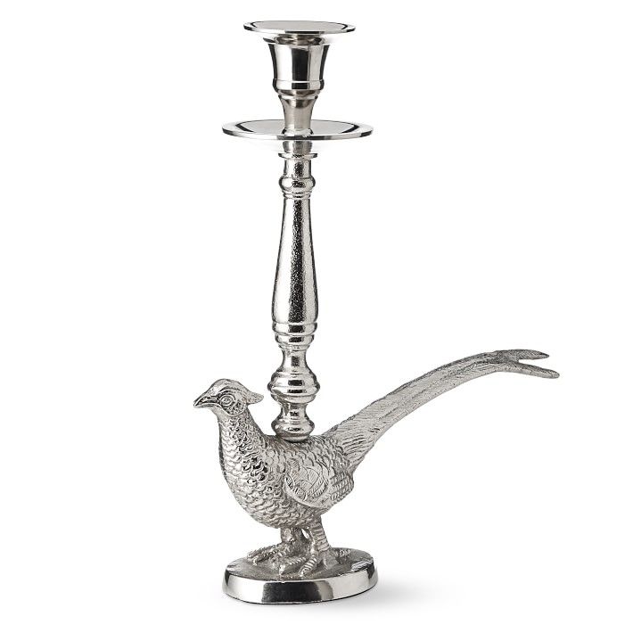 Pheasant Taper Holder, Tall | Williams-Sonoma