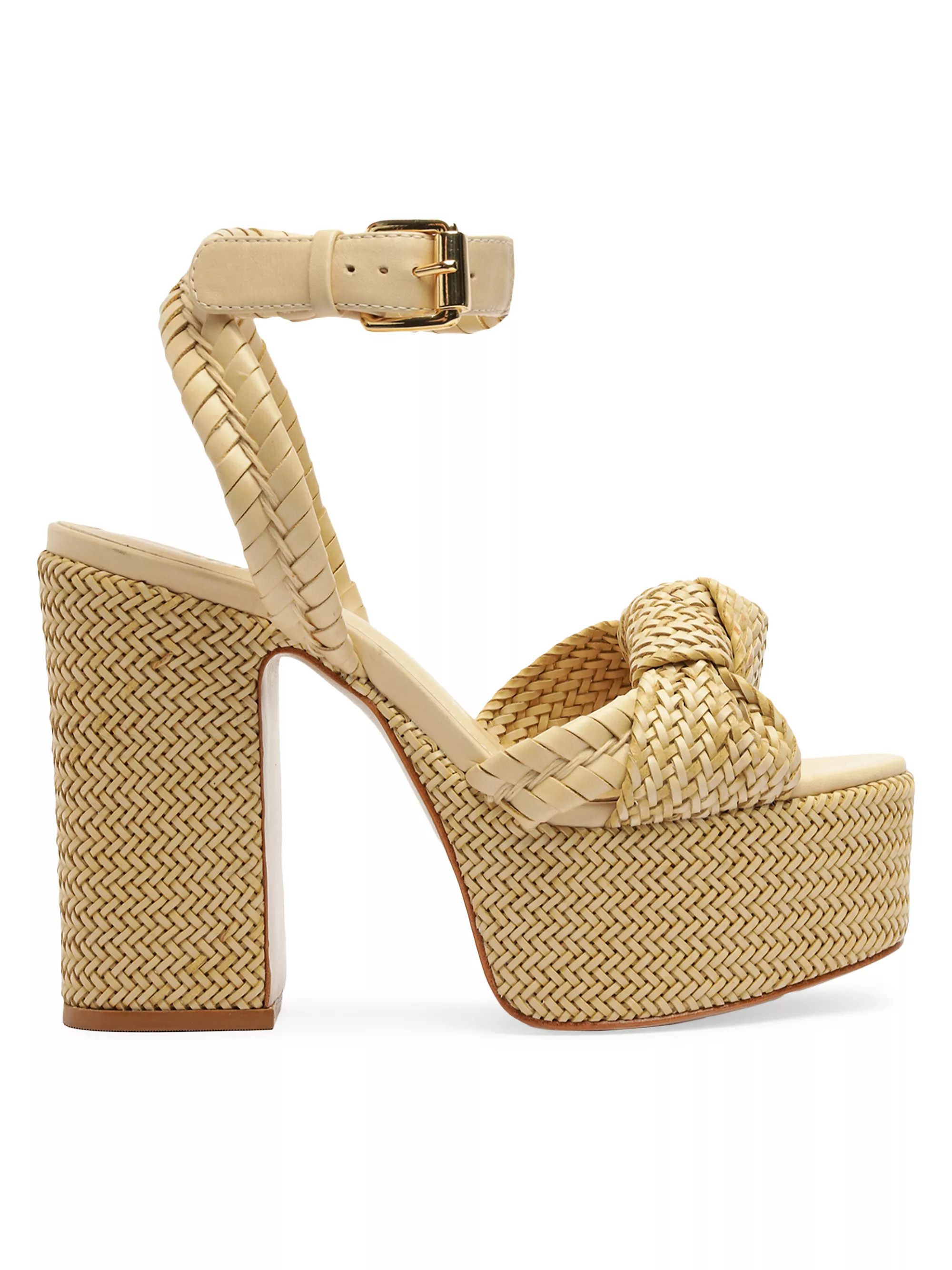 Khari 100MM Knotted Leather Platform Sandals | Saks Fifth Avenue