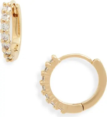 Nordstrom Crystal Huggie Hoop Earrings | Nordstrom | Nordstrom