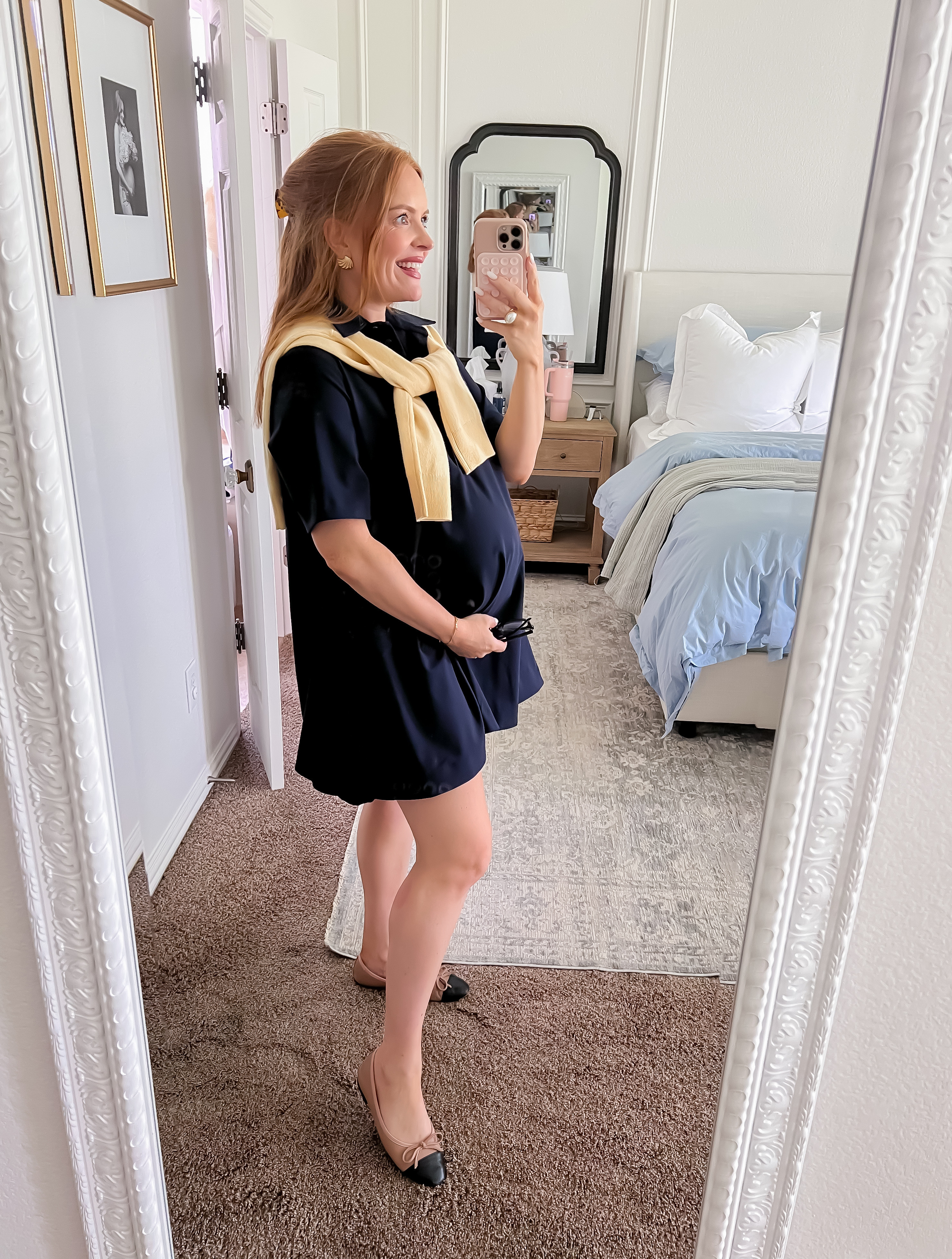 This little navy mini is the perfect WFH dress because it is truly SO comfortable and looks so professional from the waist up, but it’s also cute enough to wear for any other occasion! 👏🏼

#LTKSummerEdit #LTKBump #LTKWorkwear