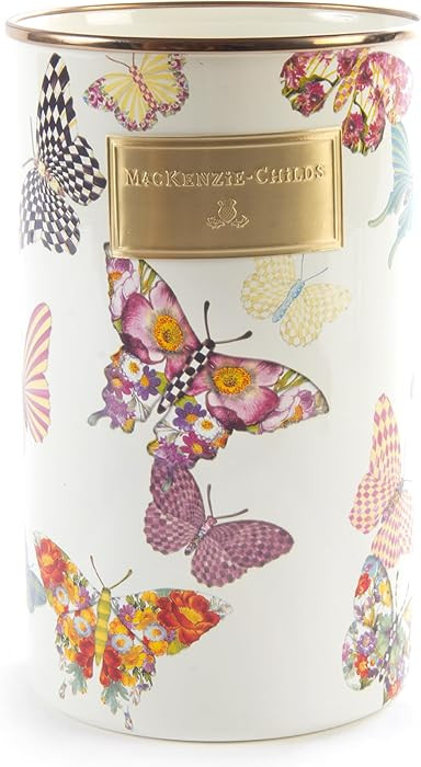MACKENZIE-CHILDS Enamel Utensil Holder, Kitchen Utensil Holder for Countertop, Storage Caddy, But... | Amazon (US)