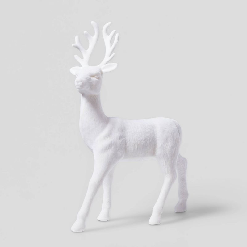 12" Flocked Deer Decorative Figurine - Wondershop™ | Target