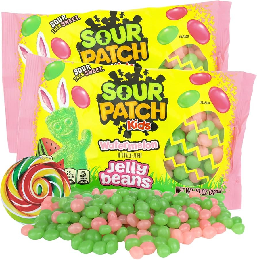 Limited Edition Watermelon Sour Patch Jelly Beans, Easter Egg Filler Candies, Party Favor Treats,... | Amazon (US)