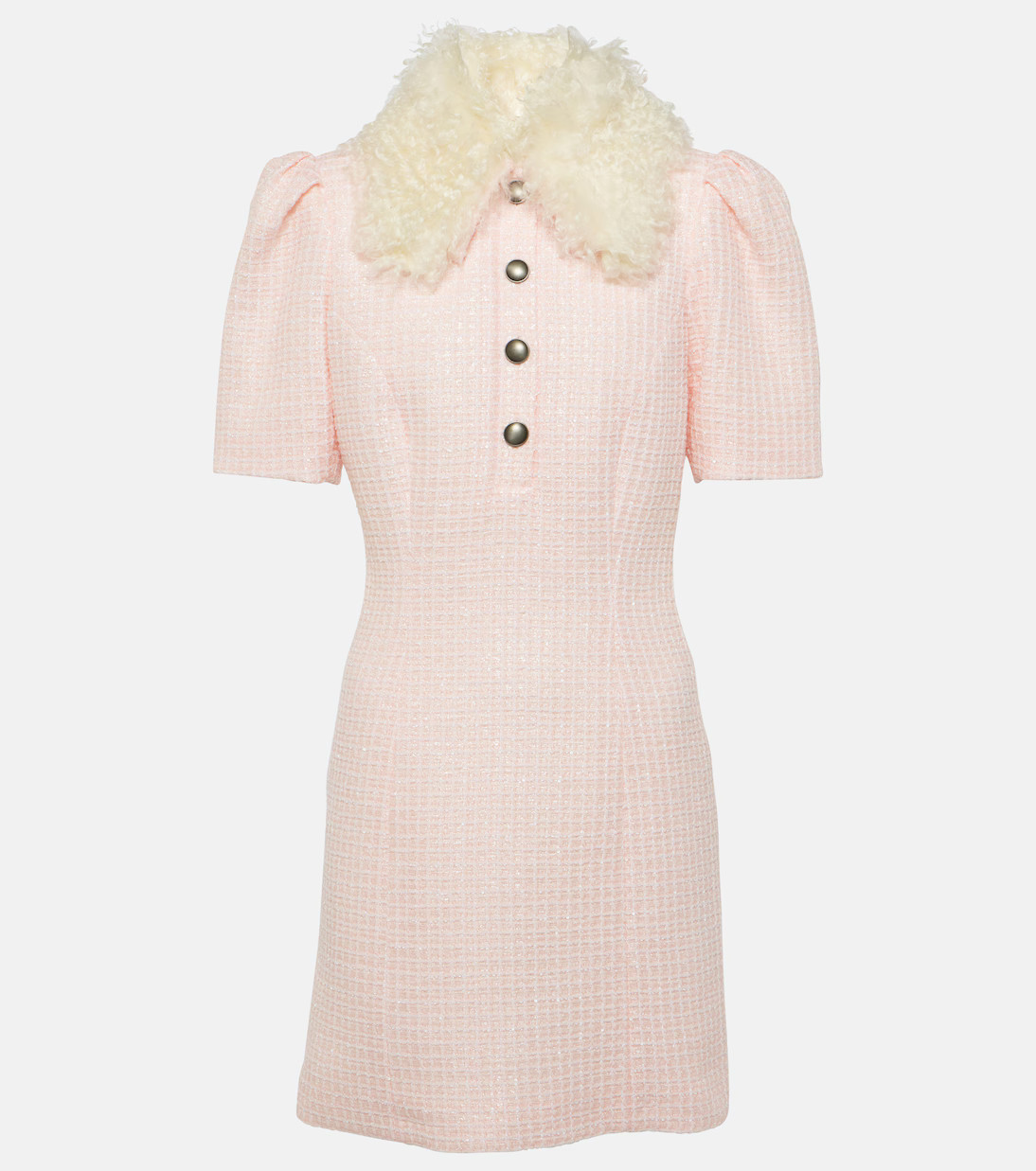 Sequined collared tweed minidress | Mytheresa (US/CA)