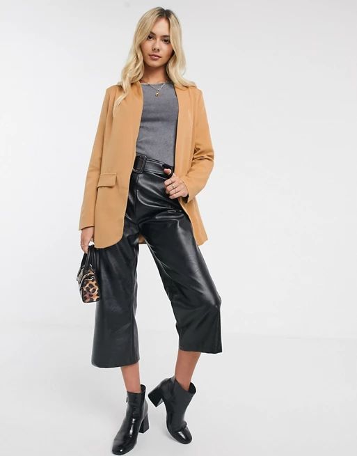 New Look tailored blazer in camel | ASOS AU