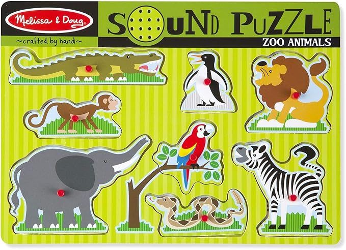 Melissa & Doug Zoo Animals Sound Puzzle | Amazon (US)