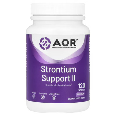 Advanced Orthomolecular Research AOR Strontium Support II, 341 mg, 120 Capsules | Target