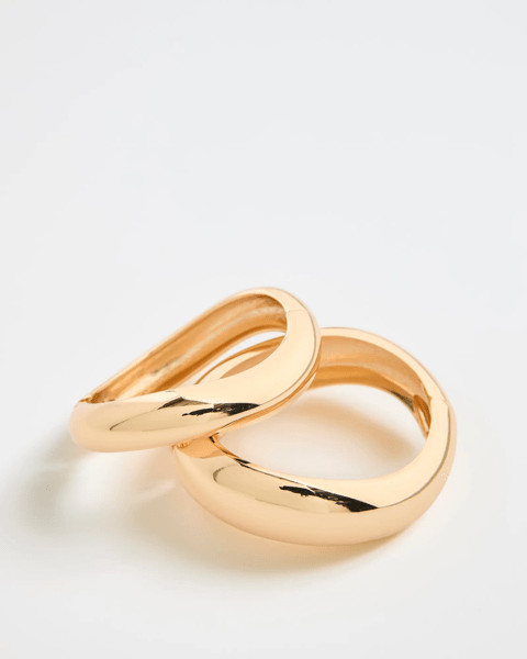 2 Pack Wavy Hinged Bangles | Target AU