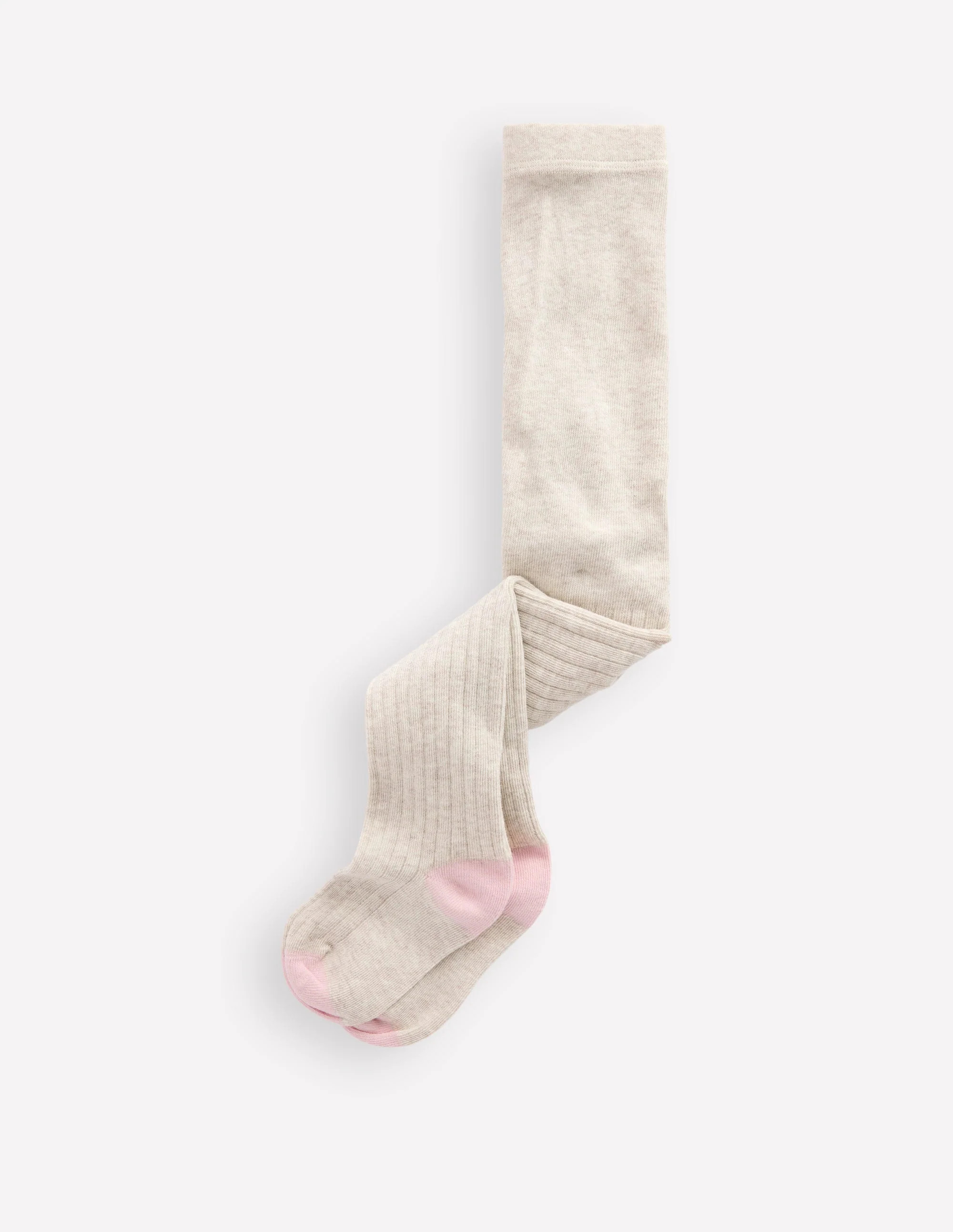 Baby Ribbed Tights-Oatmeal | Boden UK