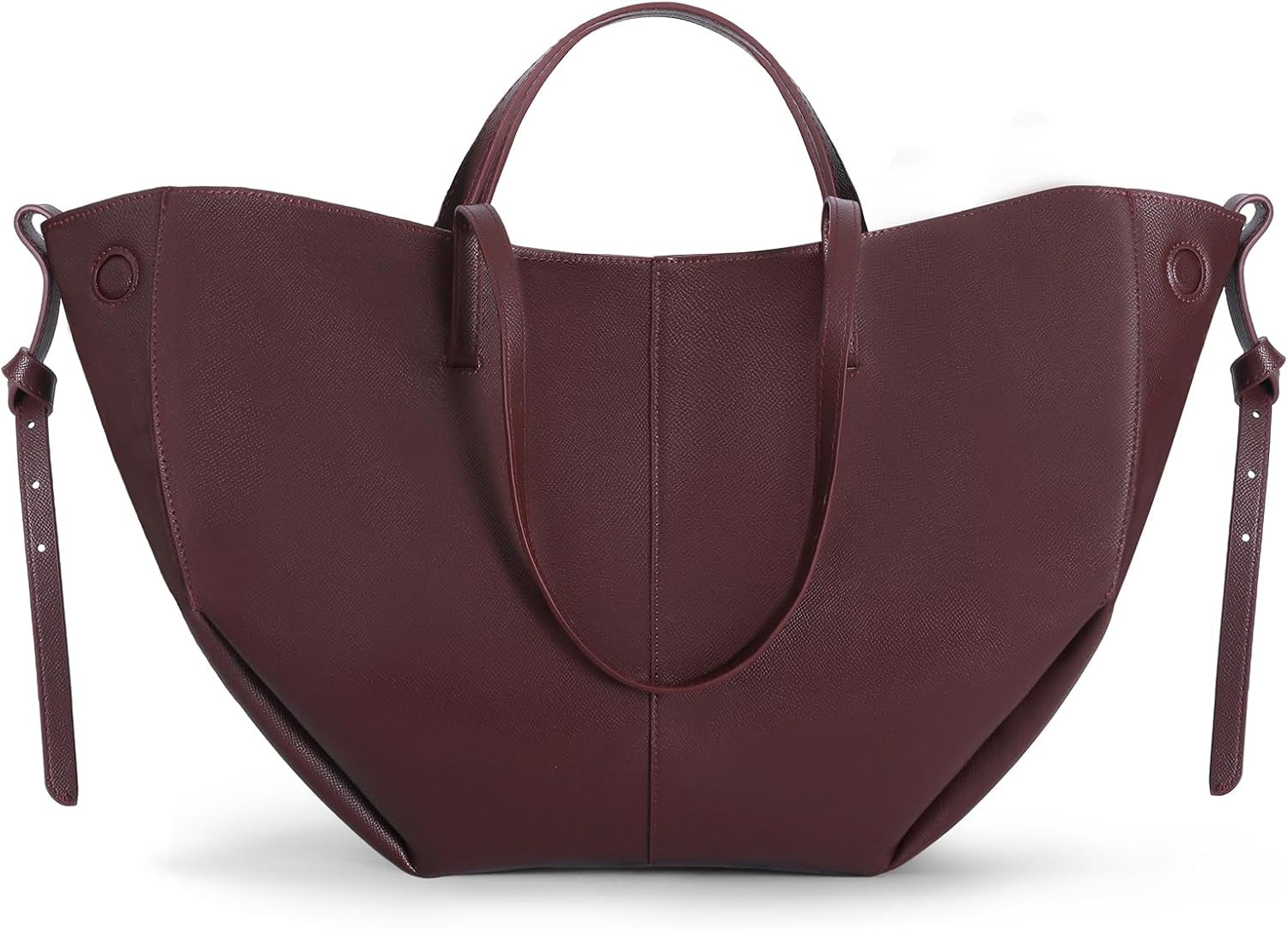 Wing Bag Cyme Cowhide Tote Women Bucket Handbag Premium Leather Lightweight Versatile Shoulder Bag for Work Travel Shopping | Amazon (US)