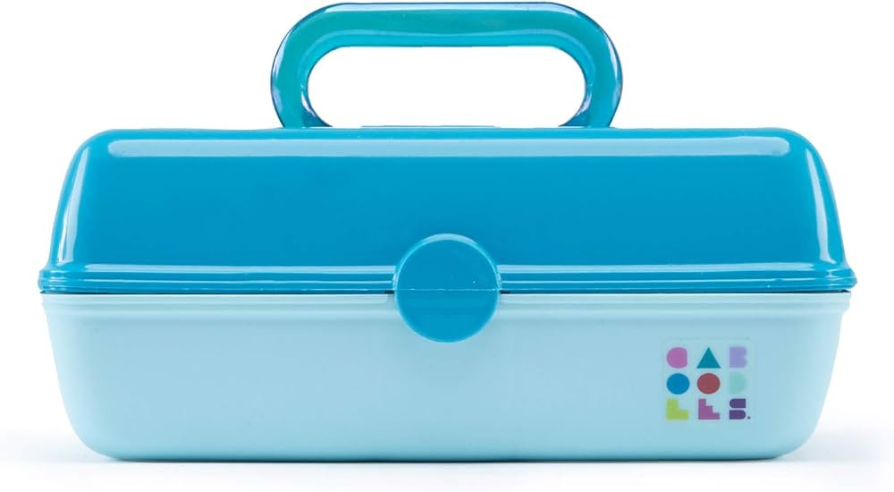 Caboodles Pretty In Petite - Forever Fun Makeup Organizer Compact Carrying Cosmetic Case, Turquoi... | Amazon (US)