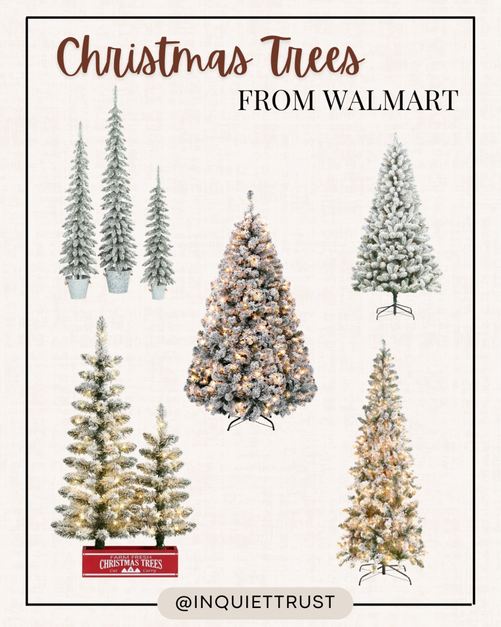 Tall and small Christmas trees from Walmart!

#ChristmasHomeDecor #HolidayDecor #FlockedChristmasTrees #PrelitTrees

#LTKSeasonal #LTKHoliday #LTKhome