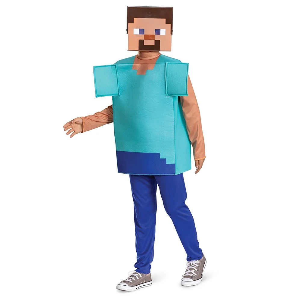 Minecraft Steve Costume for Children, Boys M (8) - Walmart.com | Walmart (US)