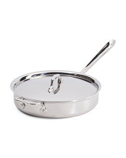 Made In The Usa 3qt Tri-Ply Stainless Steel Pan Slightly Blemished | TJ Maxx