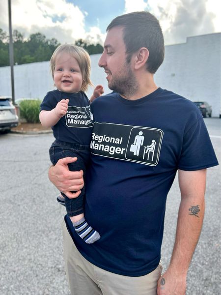 Matching “The Office” shirts for Dad and baby. 

#LTKbaby #LTKfamily #LTKmens
