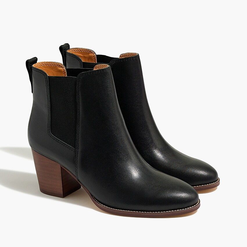 Rory leather heeled boots | J.Crew Factory