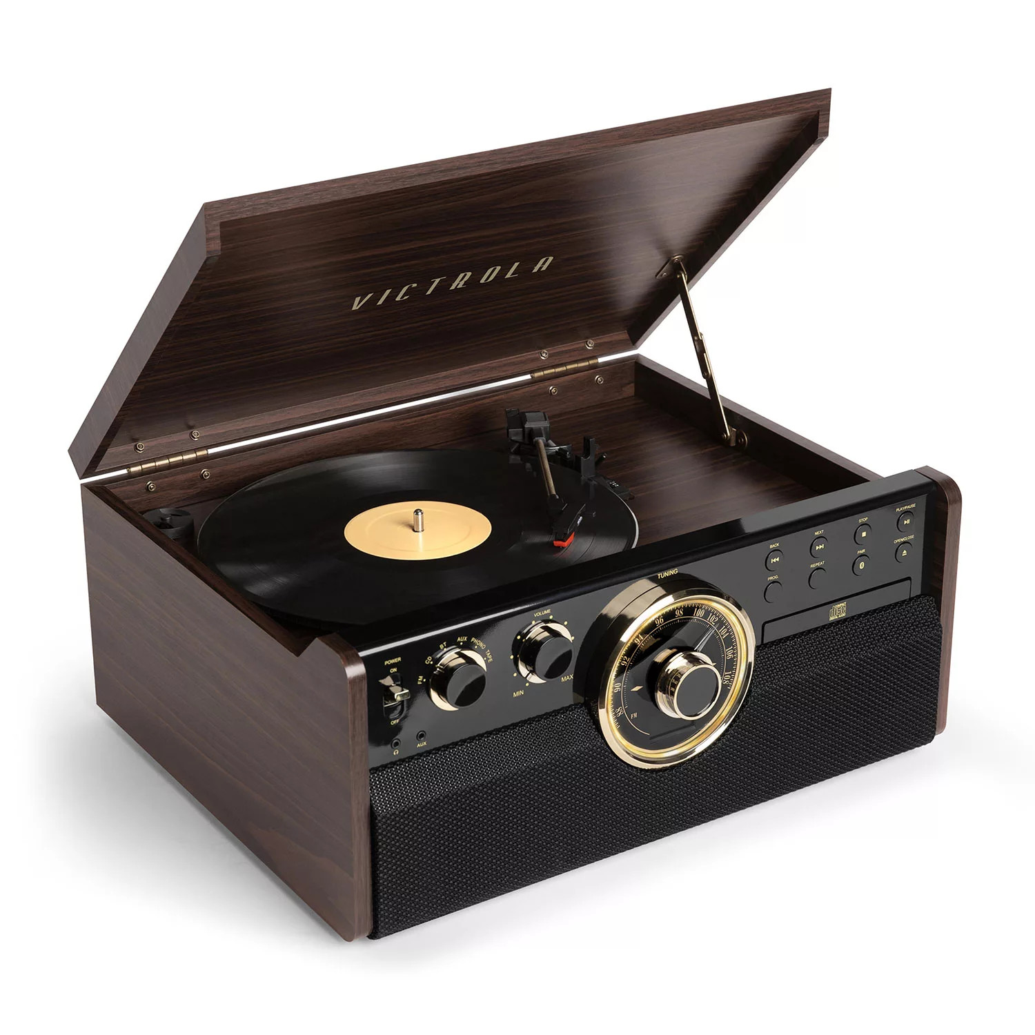 Victrola 6-in-1 Bluetooth Mid Century Record Player | Sam's Club