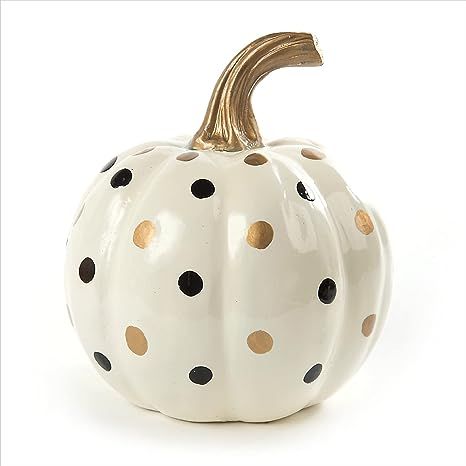 MacKenzie-Childs Ivory Dotty Decorative Pumpkin for Fall Decor, Autumn Decorations for Home | Amazon (US)