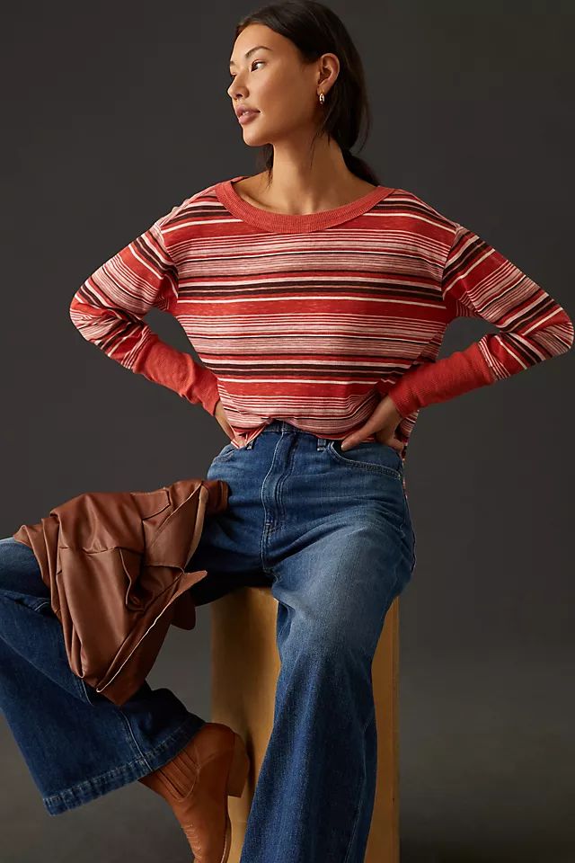 Pilcro Boxy Heritage Pullover | Anthropologie (US)