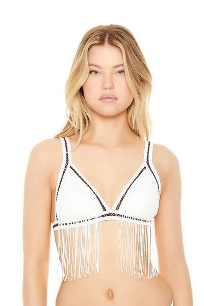 Fringe Triangle Bikini Top | Forever 21