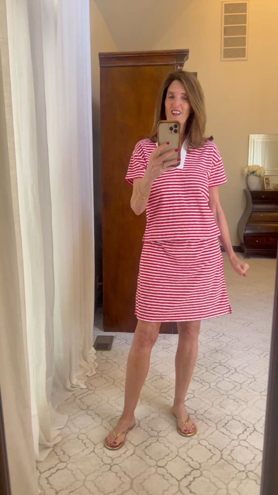 I love a two piece set. This one is terry cloth and it’s from Talbots. I’m wearing a small. 
#talbots #twopieceset #ootd #mystyle #over50 #over60

#LTKootd #LTKWorkwear