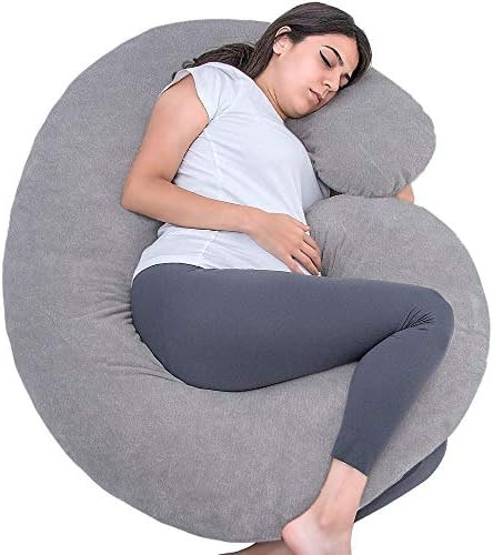 1 MIDDLE ONE Pregnancy Pillow, C Shaped Full Body Pillow for Maternity Support, Pregnant Women Sl... | Amazon (US)