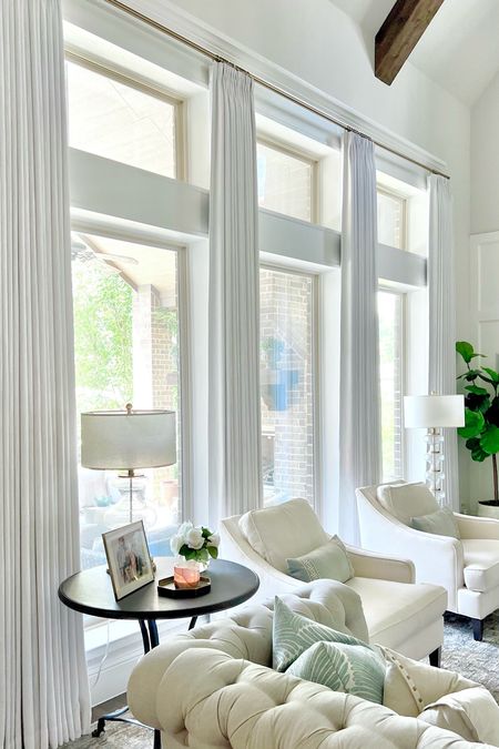 Use code classicstylehome for 8% off custom curtains! 

My details: Liz Curtain in beige-white, pinch pleats, blackout liner, 132x72. 

#LTKhome