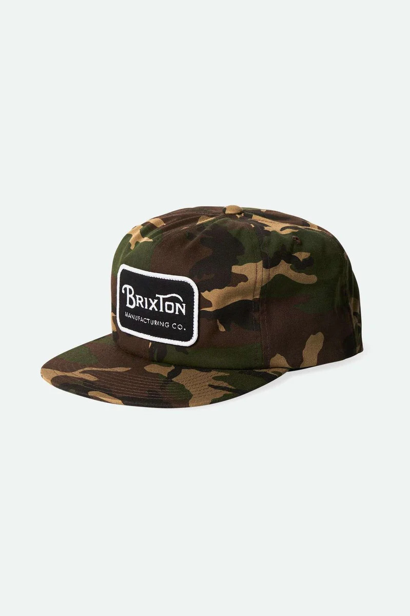 Brixton Unisex Grade Snapback in color Camo | Brixton
