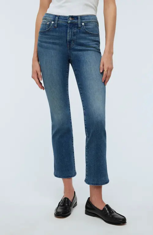 Madewell Kick Out Crop Jeans in Oneida Wash at Nordstrom, Size 29 | Nordstrom