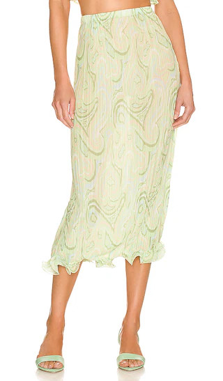 Noro Skirt in Sage Multi | Revolve Clothing (Global)