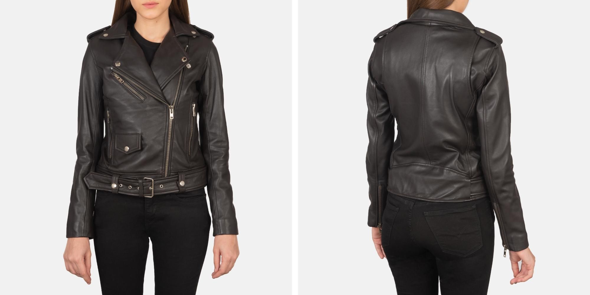 Alison Brown Leather Biker Jacket | The Jacket Maker