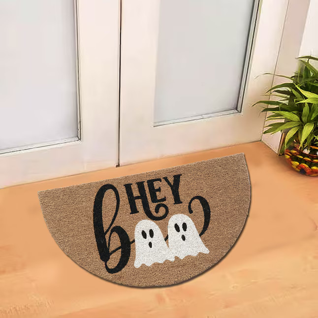 Style Selections 18-in x 30-in Natural Coir Non-Slip Grip Indoor or outdoor Summer Door Mat | Lowe's