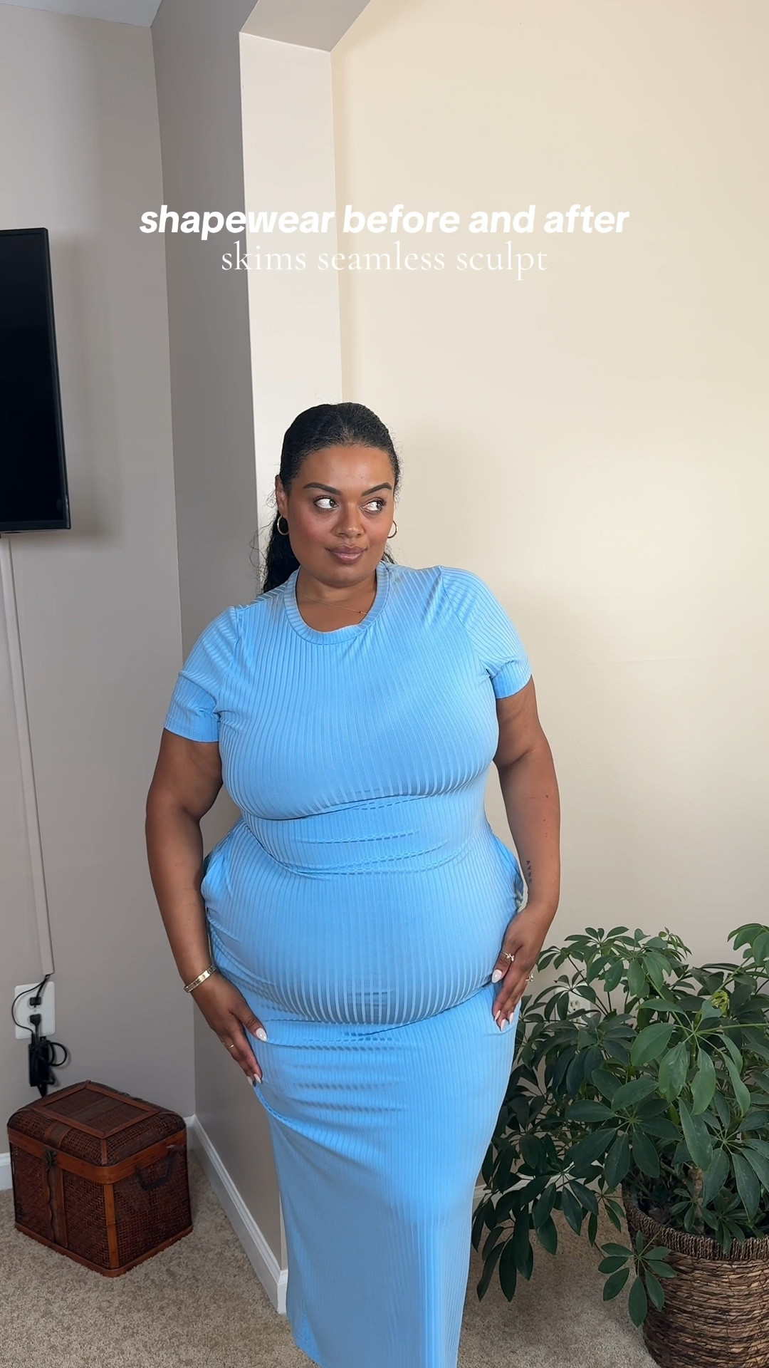 shapewear BEFORE and AFTER (skims)