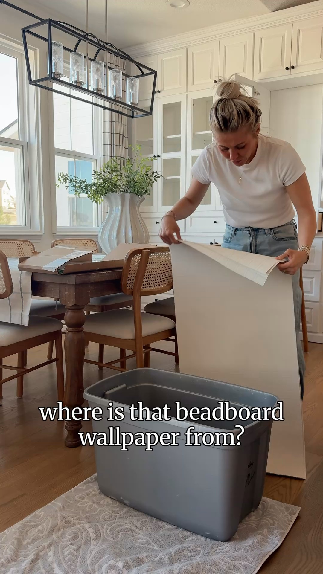 This bead board wallpaper is from Walmart! Super easy to use and gives the wall some texture and dimension  

#LTKSaleAlert #LTKmorningroutine #LTKHome