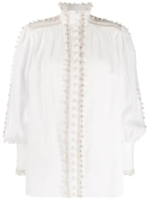 Blusa com acabamento de bolas | FarFetch (BR)