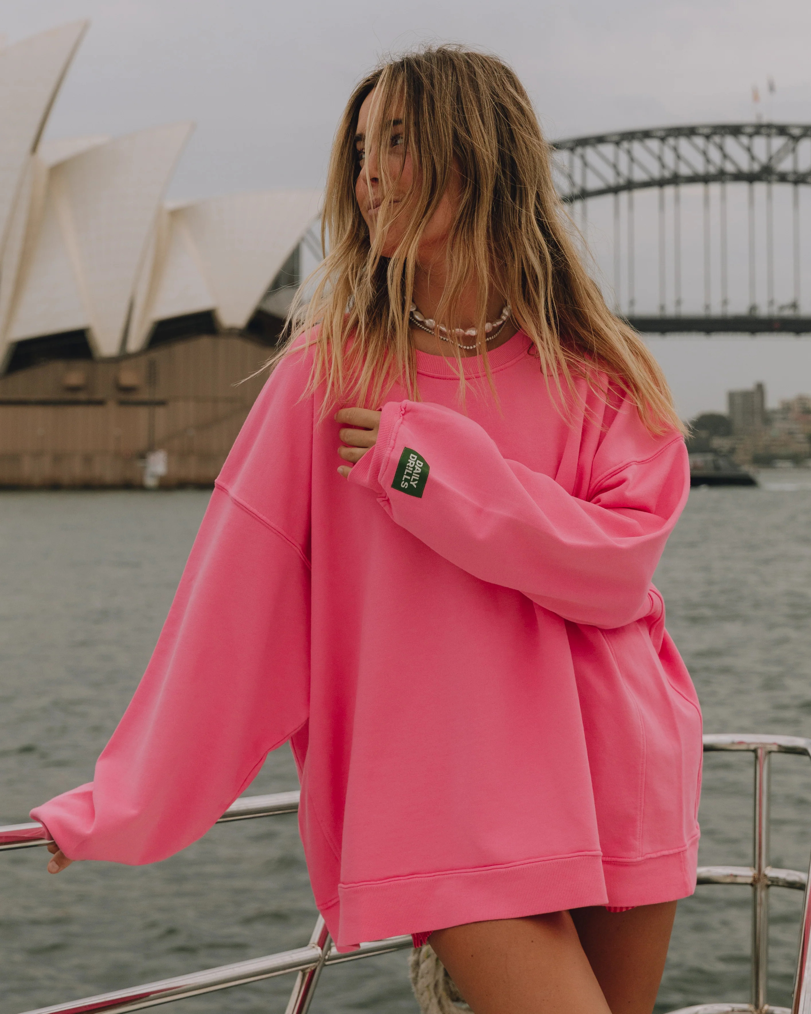 Unisex Oversized Crew - Cheeks | Daily Drills