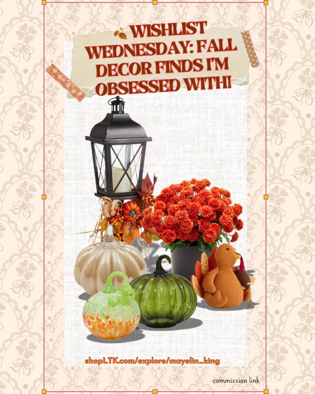 fall decor
🍂 IF YOU GO ALL OUT FOR FALL, THESE DECOR FINDS ARE FOR YOU! 🦃🤎

I’m IN LOVE with these Fall & Thanksgiving decor finds! As an autumn baby, you already know I go ALL out this season. 😂🍁 Give me the cozy colors, pumpkins, fall florals, Thanksgiving touches, and ALL the autumn vibes!

These are such an easy way to make your home feel warm, cozy, and festive without completely redecorating. ✨

Which one is your favorite? 👇🏽 Save this for your fall shopping list & check out my finds! 🛍️🍂

#ltkholiday #holidaydecor

#LTKSeasonal #LTKHome