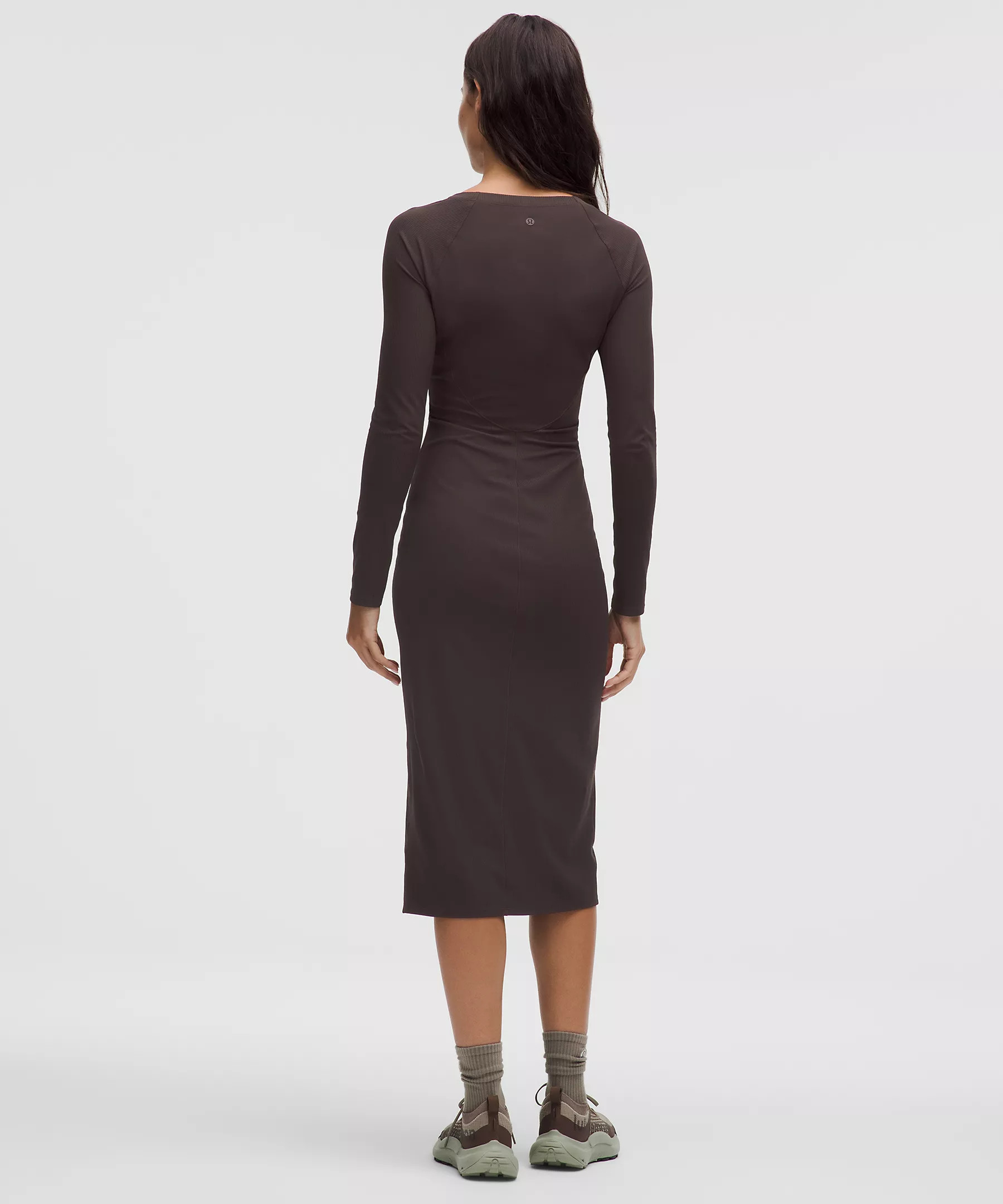 All Aligned Ribbed Long-Sleeve Midi Dress | Lululemon (US)